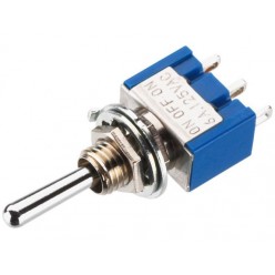 Monacor MS-523 Precyzyjny przełącznik dźwigniowy, 1 x ON/OFF/(ON)